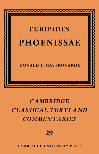 Euripides: Phoenissae | Zookal Textbooks | Zookal Textbooks