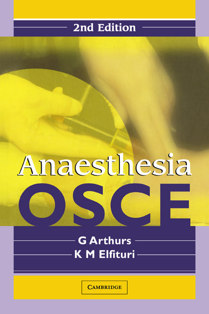 Anaesthesia OSCE | Zookal Textbooks | Zookal Textbooks