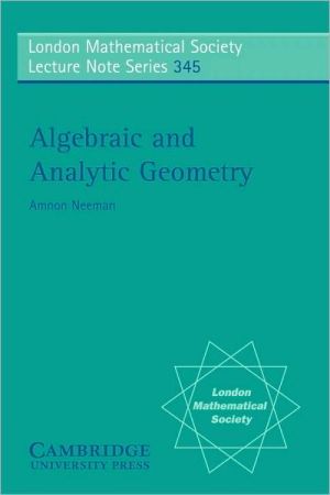 Algebraic and Analytic Geometry | Zookal Textbooks | Zookal Textbooks