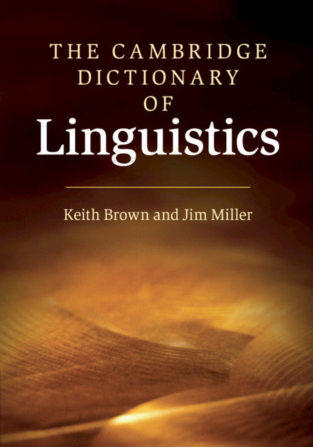 The Cambridge Dictionary of Linguistics | Zookal Textbooks | Zookal Textbooks
