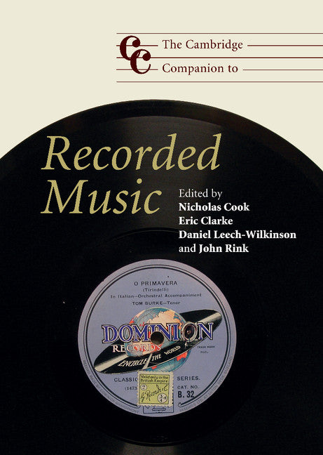 The Cambridge Companion to Recorded Music | Zookal Textbooks | Zookal Textbooks