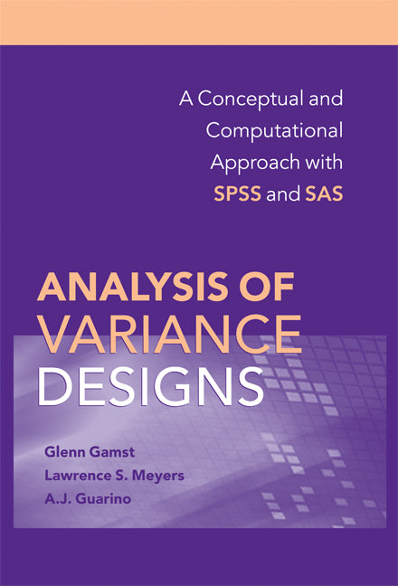 Analysis of Variance Designs | Zookal Textbooks | Zookal Textbooks