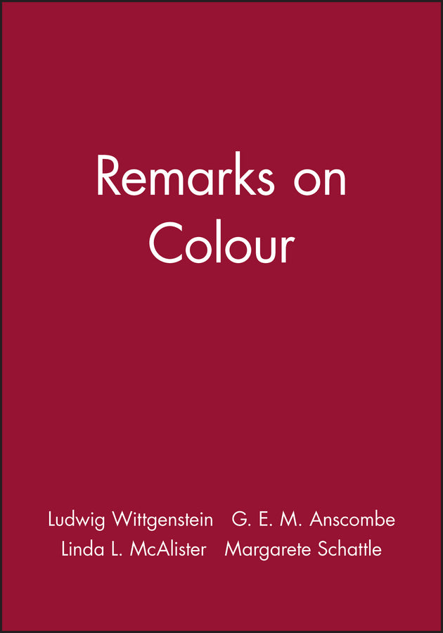 Remarks on Colour | Zookal Textbooks | Zookal Textbooks