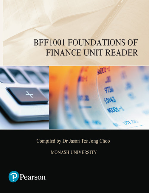Foundations of Finance Unit Reader BFF1001 (Custom Edition) | Zookal Textbooks | Zookal Textbooks