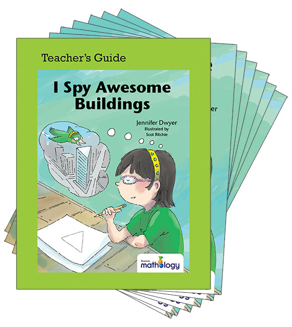 Mathology Little Books - Geometry: I Spy Awesome Buildings (6 Pack with Teacher's Guide) | Zookal Textbooks | Zookal Textbooks