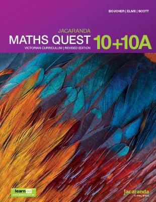 Jacaranda Maths Quest 10 + 10 A Victorian Curriculum 1e (revised) learnON & print | Zookal Textbooks | Zookal Textbooks