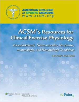 ACSM's Resources for Clinical Exercise Physiology | Zookal Textbooks | Zookal Textbooks