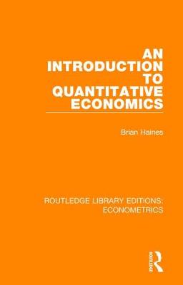 An Introduction to Quantitative Economics | Zookal Textbooks | Zookal Textbooks
