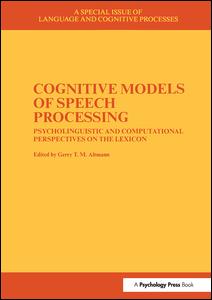 Cognitive Models of Speech Processing | Zookal Textbooks | Zookal Textbooks