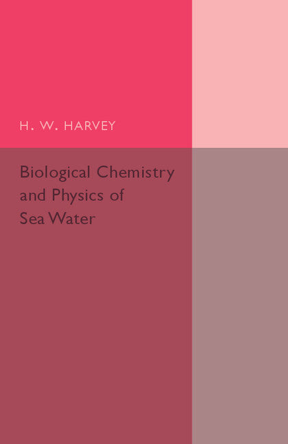 Biological Chemistry and Physics of Sea Water | Zookal Textbooks | Zookal Textbooks