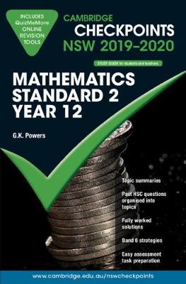 Cambridge Checkpoints NSW 2019-20 Mathematics Standard 2 and QuizMeMore | Zookal Textbooks | Zookal Textbooks