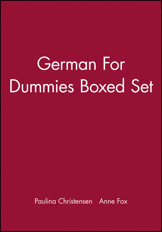 German for Dummies, Boxed Set | Zookal Textbooks | Zookal Textbooks