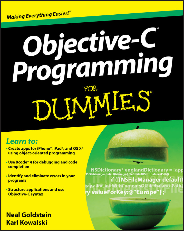 Objective-C Programming For Dummies | Zookal Textbooks | Zookal Textbooks