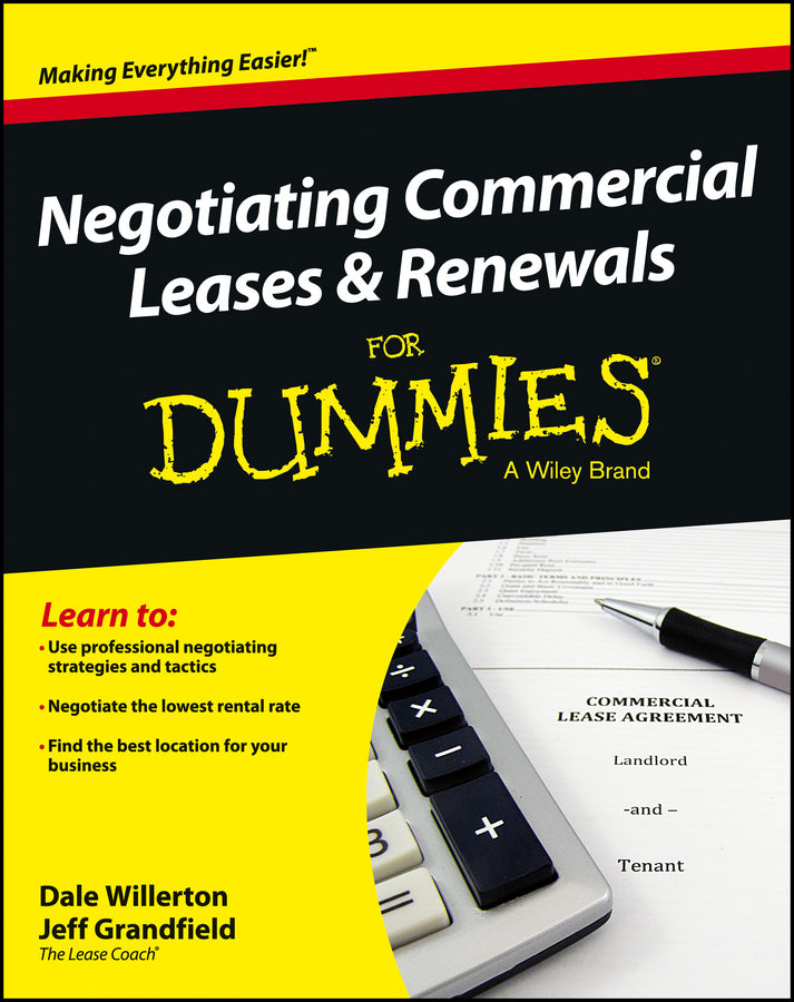 Negotiating Commercial Leases & Renewals For Dummies | Zookal Textbooks | Zookal Textbooks