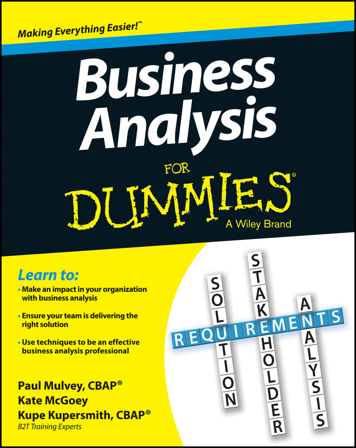 Business Analysis For Dummies | Zookal Textbooks | Zookal Textbooks