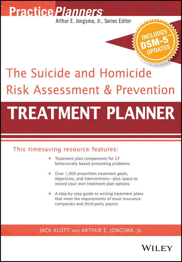 The Suicide and Homicide Risk Assessment and Prevention Treatment Planner, with DSM-5 Updates | Zookal Textbooks | Zookal Textbooks