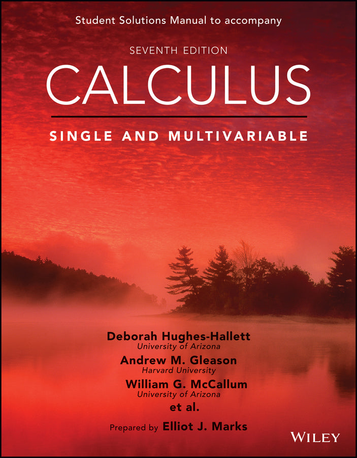 Calculus: Single and Multivariable, 7e Student Solutions Manual | Zookal Textbooks | Zookal Textbooks