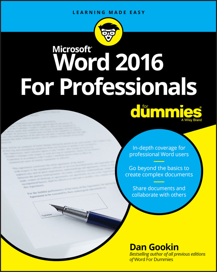 Word 2016 For Professionals For Dummies | Zookal Textbooks | Zookal Textbooks