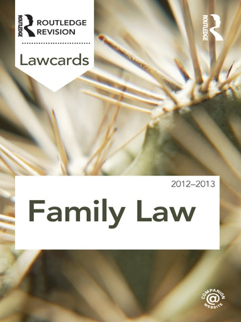 Family Lawcards 2012-2013 | Zookal Textbooks | Zookal Textbooks