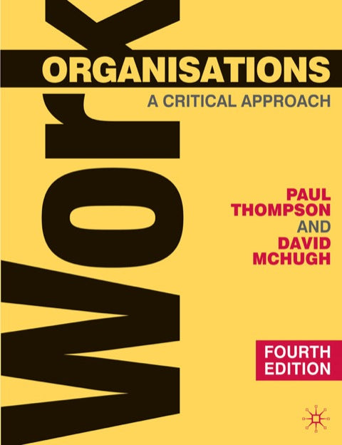 Work Organisations | Zookal Textbooks | Zookal Textbooks