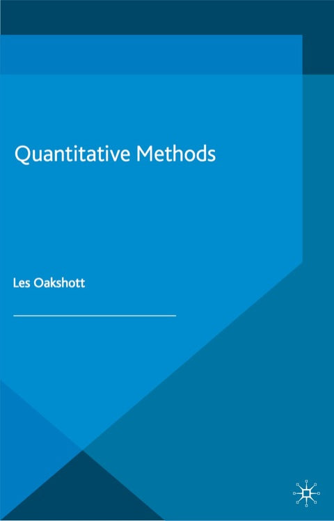 Quantitative Methods | Zookal Textbooks | Zookal Textbooks