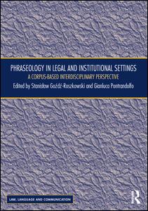Phraseology in Legal and Institutional Settings | Zookal Textbooks | Zookal Textbooks