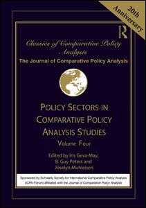 Policy Sectors in Comparative Policy Analysis Studies | Zookal Textbooks | Zookal Textbooks