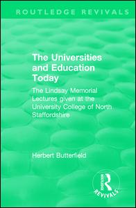 Routledge Revivals: The Universities and Education Today (1962) | Zookal Textbooks | Zookal Textbooks