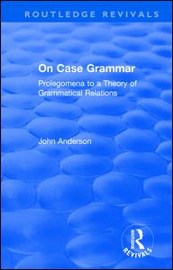 On Case Grammar | Zookal Textbooks | Zookal Textbooks