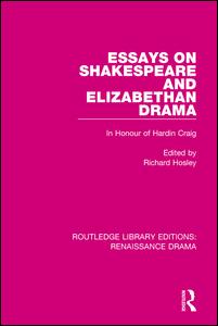 Essays on Shakespeare and Elizabethan Drama | Zookal Textbooks | Zookal Textbooks