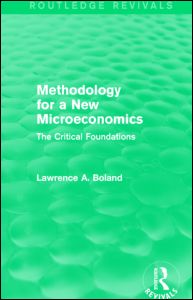 Methodology for a New Microeconomics (Routledge Revivals) | Zookal Textbooks | Zookal Textbooks