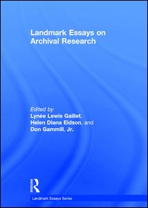 Landmark Essays on Archival Research | Zookal Textbooks | Zookal Textbooks