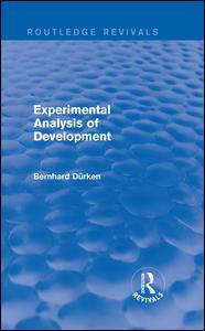 Experimental Analysis of Development | Zookal Textbooks | Zookal Textbooks