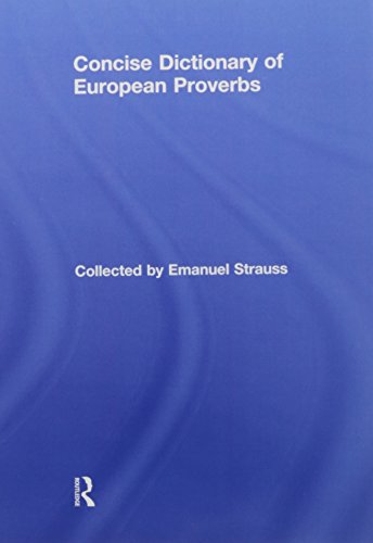 Concise Dictionary of European Proverbs | Zookal Textbooks | Zookal Textbooks