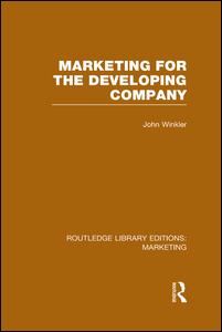 Marketing for the Developing Company (RLE Marketing) | Zookal Textbooks | Zookal Textbooks