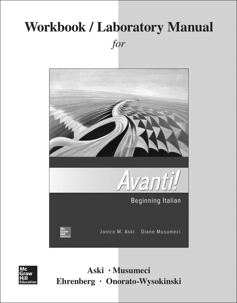 Workbook/Laboratory Manual for Avanti! | Zookal Textbooks | Zookal Textbooks