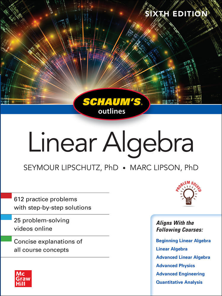 Schaum's Outline of Linear Algebra, Sixth Edition | Zookal Textbooks | Zookal Textbooks