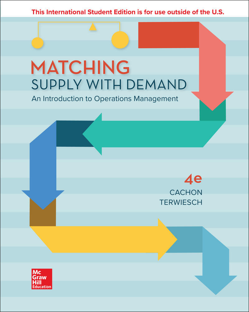 ISE Matching Supply with Demand: An Introduction to Operations Management | Zookal Textbooks | Zookal Textbooks
