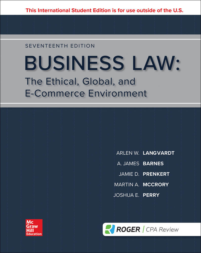 ISE Business Law | Zookal Textbooks | Zookal Textbooks