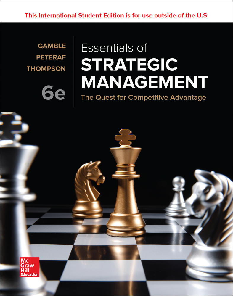 ISE Essentials of Strategic Management: The Quest for Competitive Advantage | Zookal Textbooks | Zookal Textbooks