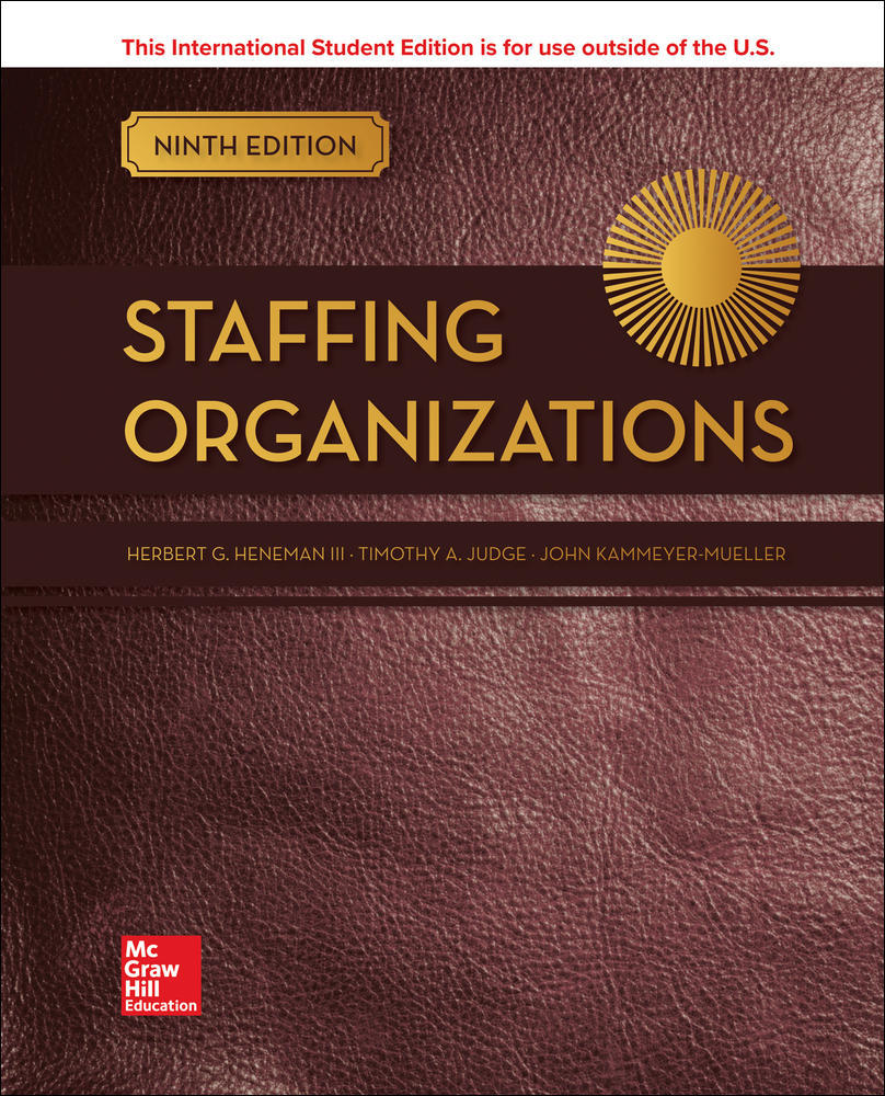ISE Staffing Organizations | Zookal Textbooks | Zookal Textbooks