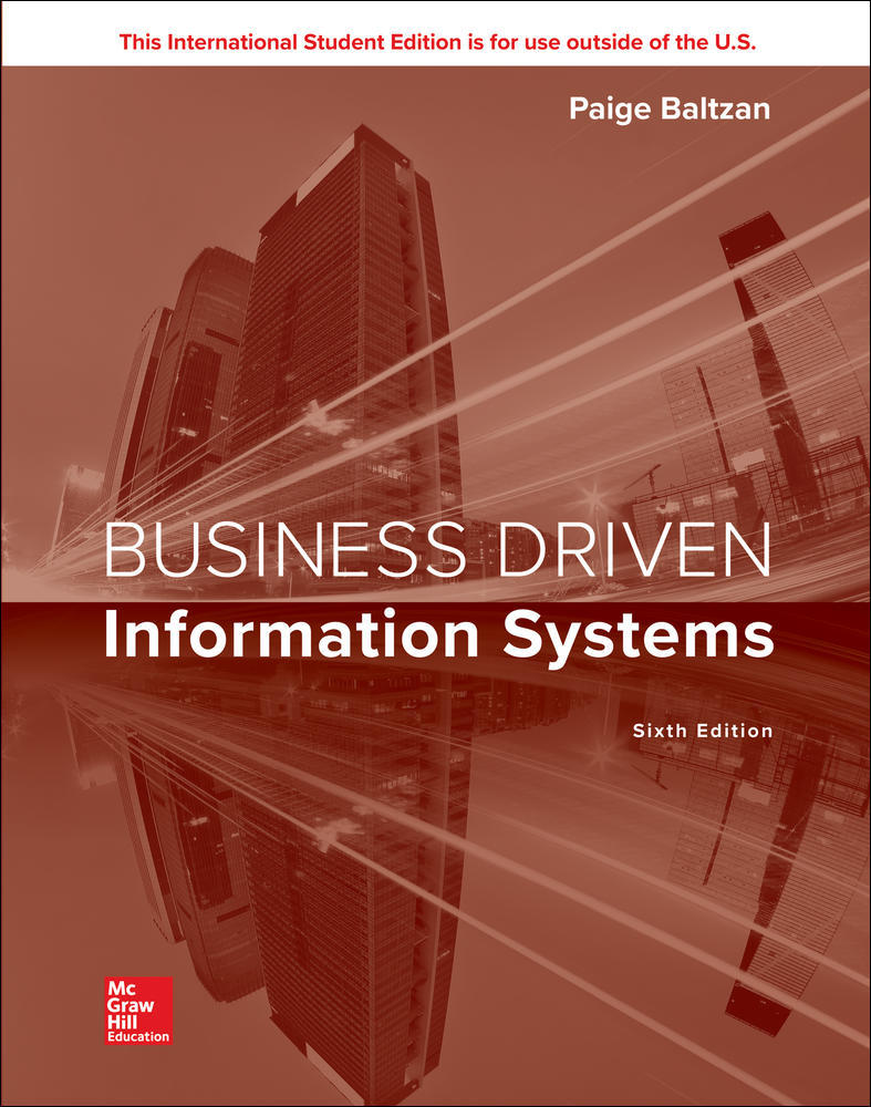 ISE Business Driven Information Systems | Zookal Textbooks | Zookal Textbooks