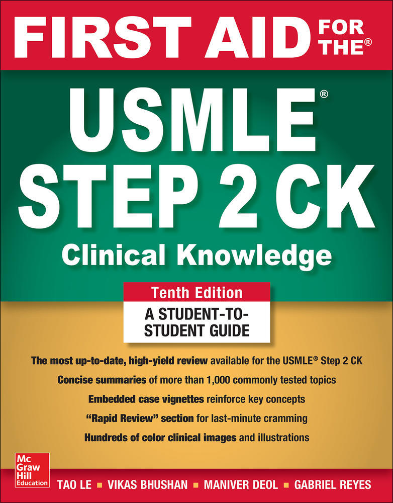 First Aid for the USMLE Step 2 CK, Tenth Edition | Zookal Textbooks | Zookal Textbooks