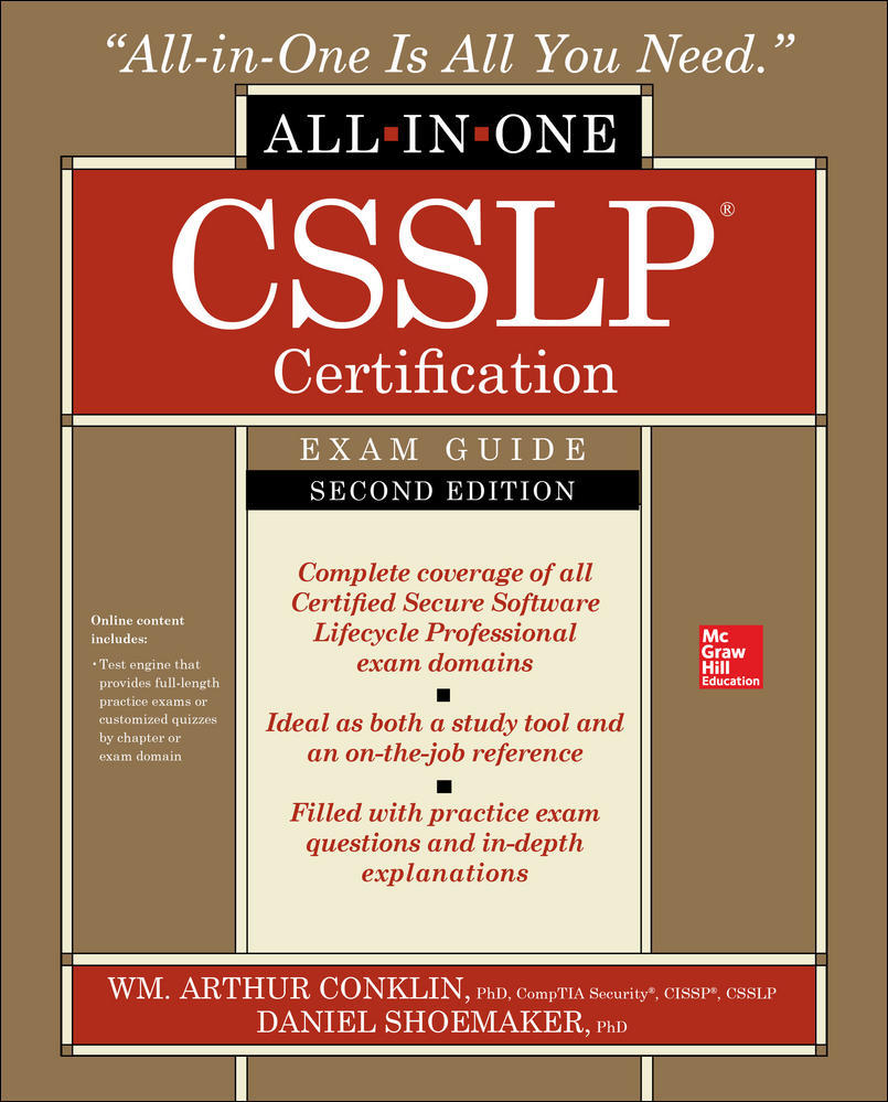 CSSLP Certification All-in-One Exam Guide, Second Edition | Zookal Textbooks | Zookal Textbooks