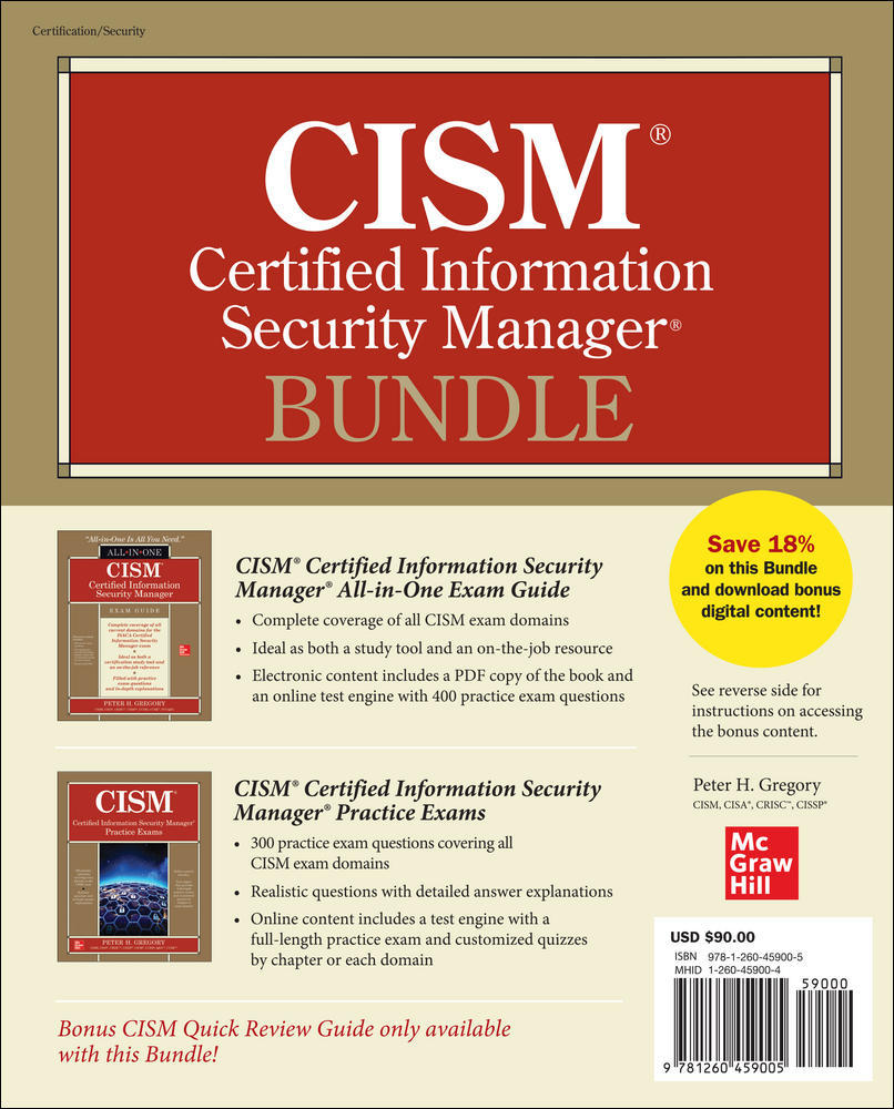 CISM Certified Information Security Manager Bundle | Zookal Textbooks | Zookal Textbooks