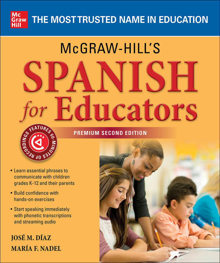 McGraw-Hill's Spanish for Educators, Premium Second Edition | Zookal Textbooks | Zookal Textbooks