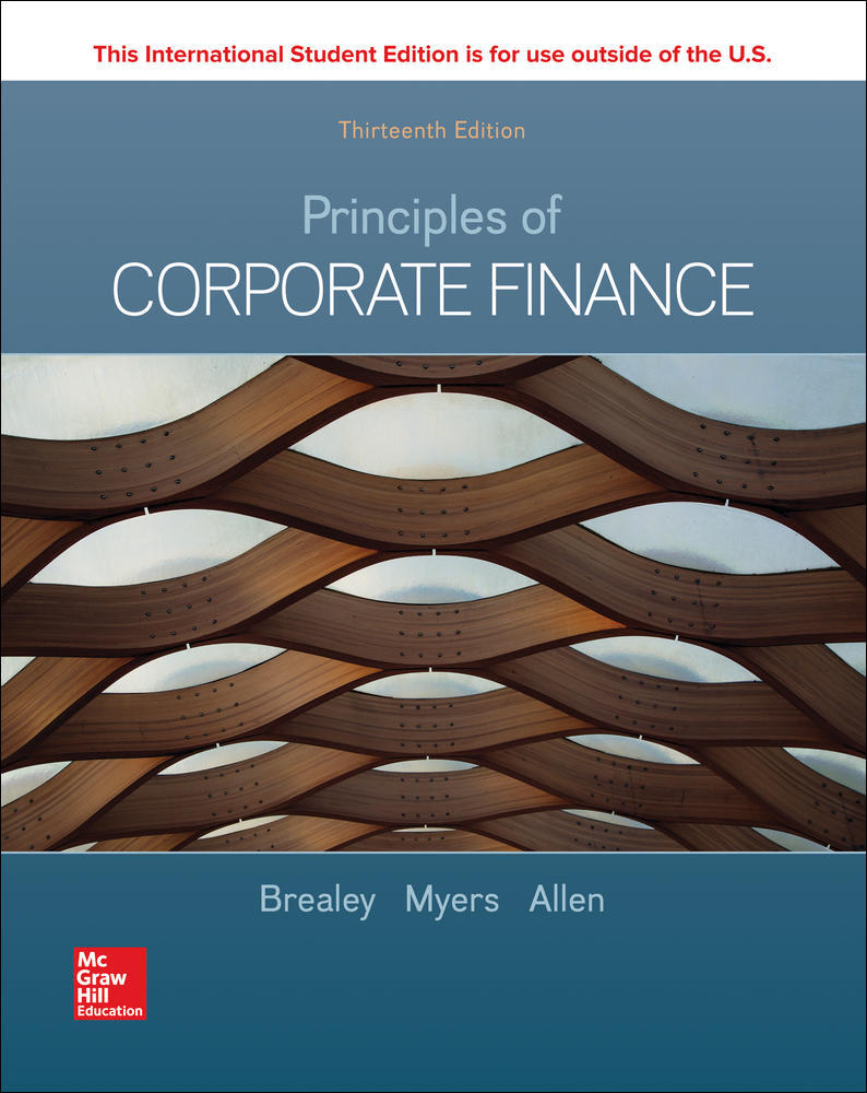 ISE Principles of Corporate Finance | Zookal Textbooks | Zookal Textbooks