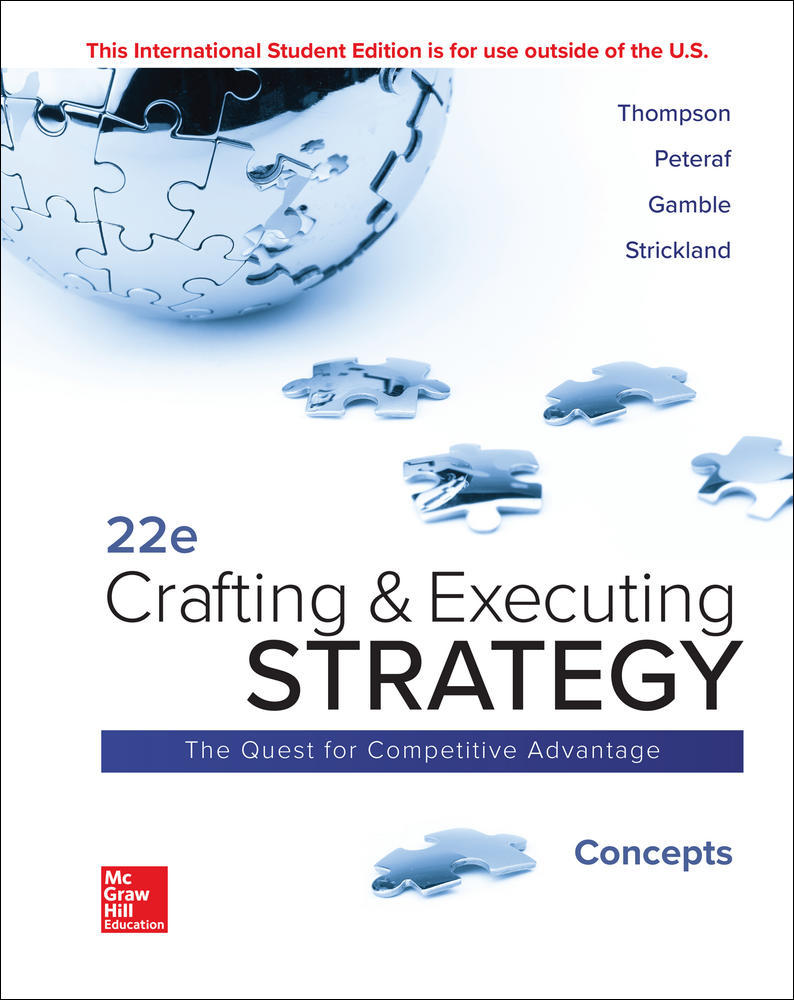 ISE Crafting and Executing Strategy: Concepts | Zookal Textbooks | Zookal Textbooks