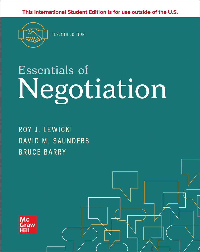 ISE Essentials of Negotiation | Zookal Textbooks | Zookal Textbooks