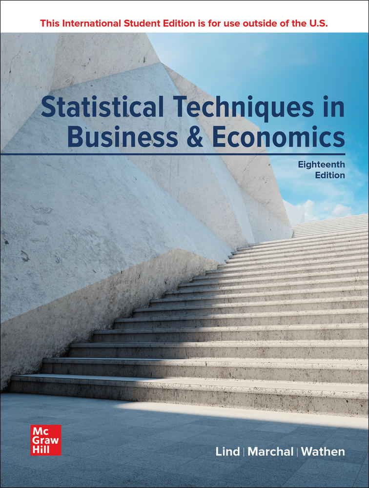 ISE Statistical Techniques in Business and Economics | Zookal Textbooks | Zookal Textbooks